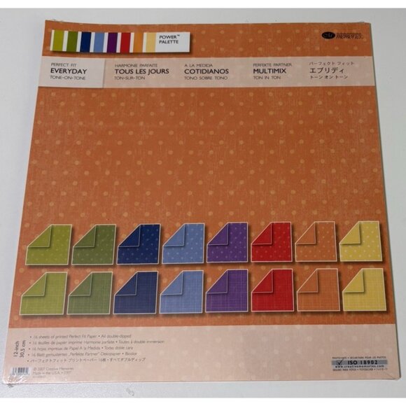 Creative Memories Everyday Power Palette Lot New Paper Tone on Tone Designs II - Picture 2 of 6